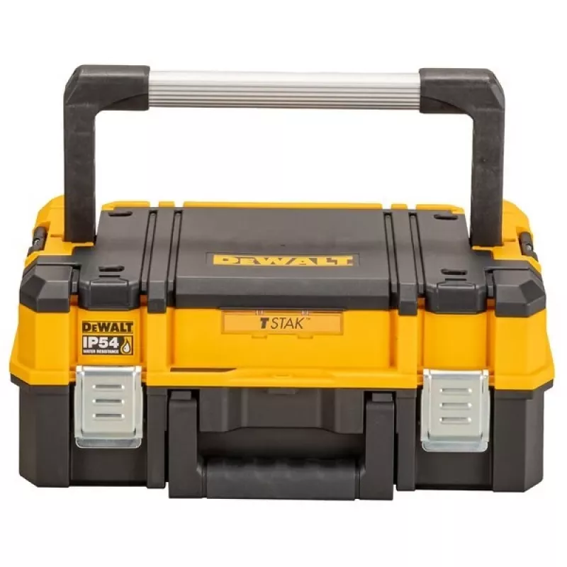 Įrankių laikymo dėklas DeWalt DWST83344-1, atsparus vandeniui, geltonas, 440×183×332 mm, 2 rankenos, užrakinamas
