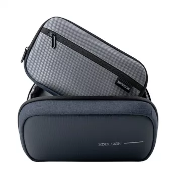 Tualeto krepšys XDDESIGN First-Class All-in-One Travel Organiser P706.3425, Granato spalvos, užtrauktukas, 380 g, 17×27.5 cm išorinė dėžutė