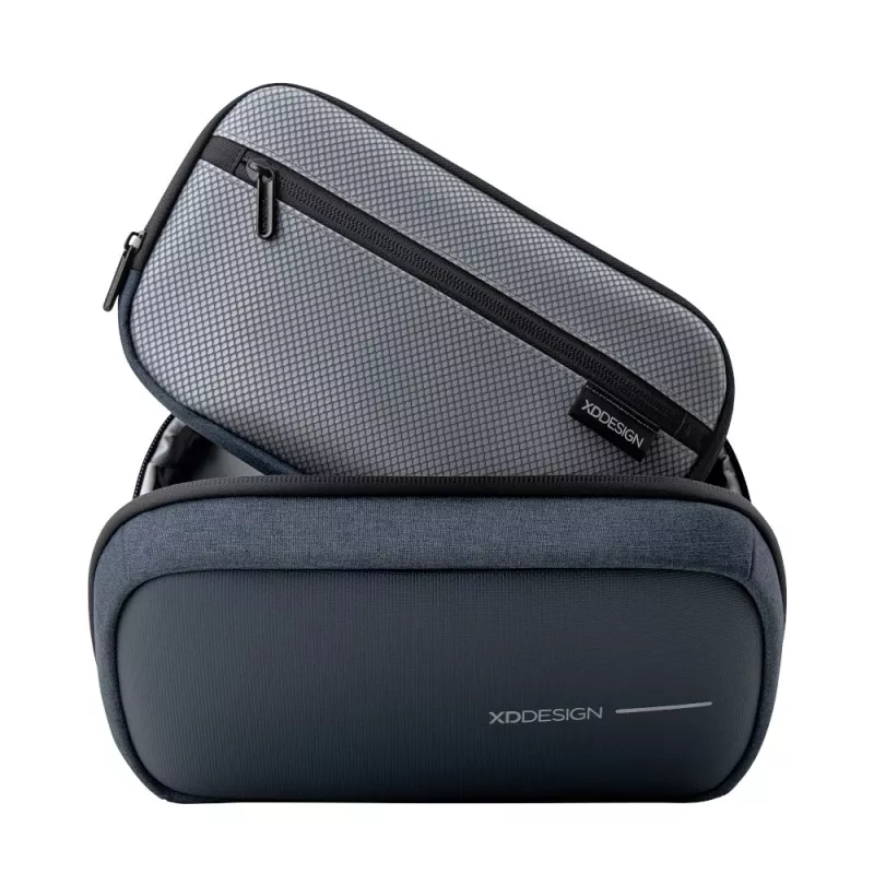 Tualeto krepšys XDDESIGN First-Class All-in-One Travel Organiser P706.3425, Granato spalvos, užtrauktukas, 380 g, 17×27.5 cm išorinė dėžutė