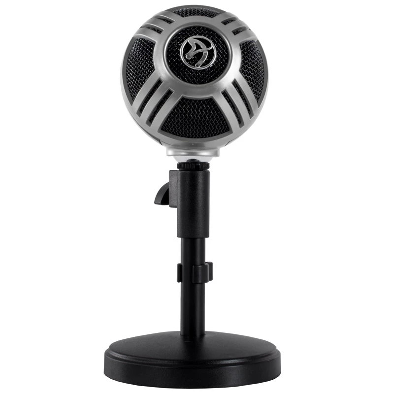Arozzi Sfera stalinis mikrofonas, USB - chromas
