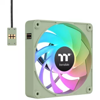 Thermaltake CT140 EX Reverse ARGB 140mm ventiliatorius, 3 vnt. rinkinys - Matcha Green