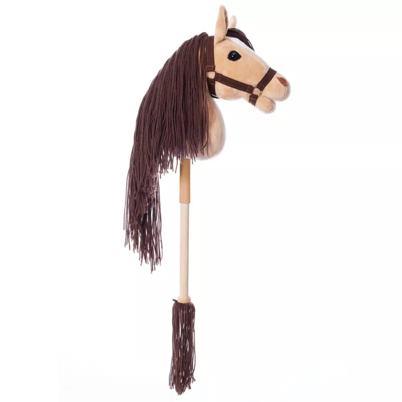 Arkliukas ant pagaliuko HOPPIHORSE Hobby Horse A3 smėlio spalvos