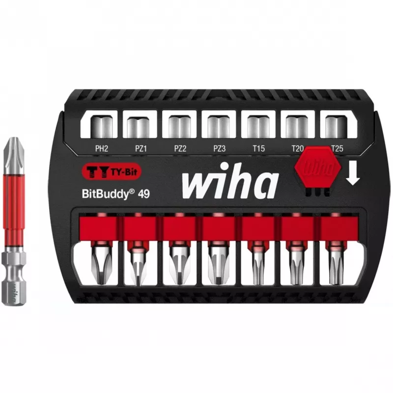 Bitų rinkinys Wiha BitBuddy TY 49 mm