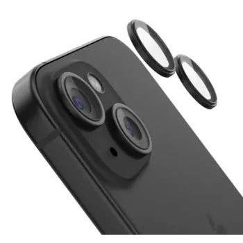 Grūdinto stiklo kameros objektyvo apsauga, Belkin OVA179HQBK, skirtas iPhone 15 ir iPhone 15 Plus — 2 vnt. rinkinys