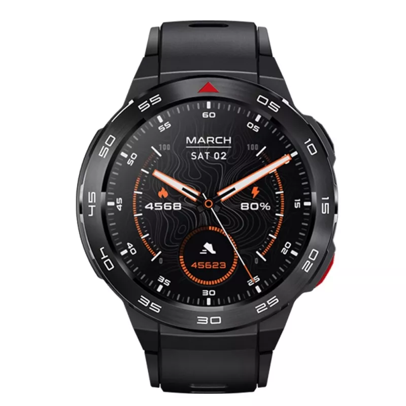 Mibro GS Pro išmanusis laikrodis su GPS pozicionavimu, 1,43 colio AMOLED HD ekranu, 5ATM vandens atsparumu, „Bluetooth“ skambučiais, sportinis moterims ir vyrams