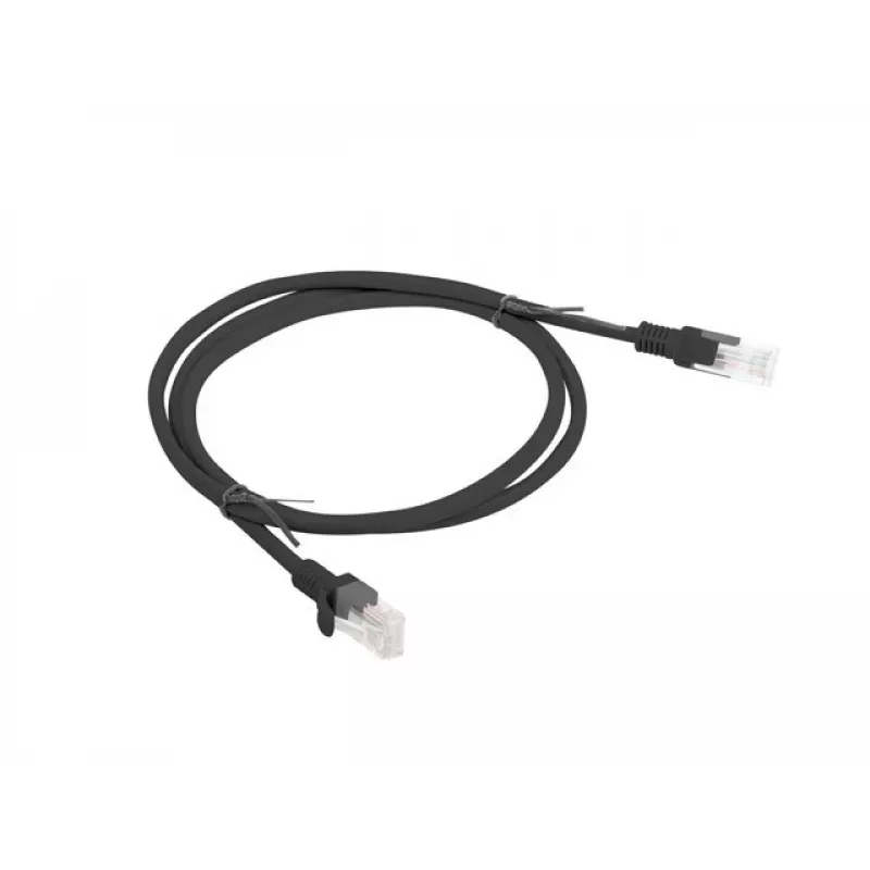 Tinklo kabelis LANBERG PCU6-10CC-0100-BK RJ-45 Cat6 1 m Juodas U/UTP