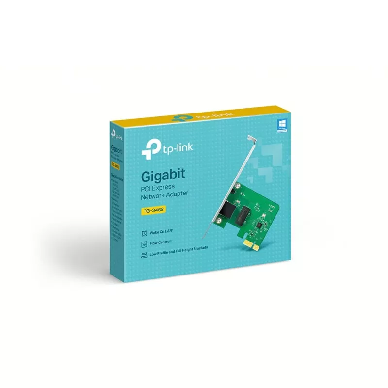 TP-LINK TG-3468 tinklo plokštė ir adapteris