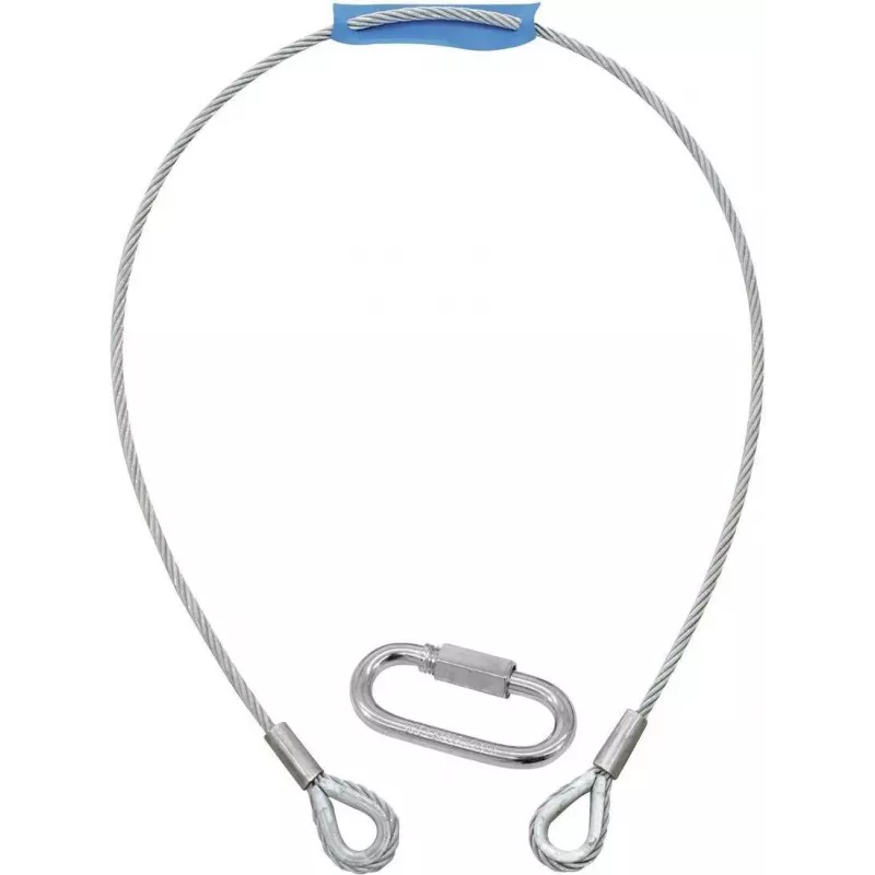 EUROLITE Safety Cable B 6x1000mm to 35kg Silver (58010331)