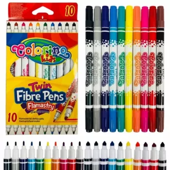 Colorino Kids dvigubo antgalio flomasteriai 10 spalvų