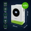 Hibridinis saulės inverteris Off-Grid 6200W | 120A