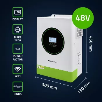 Hibridinis saulės inverteris Off-Grid 6200W | 120A