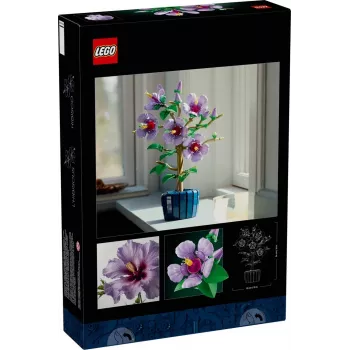 LEGO botanikos konstravimo rinkinys Hibiscus Flower 10372 – 660 dalių, demonstracinis modelis, 250×360×130 mm