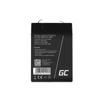 UPS baterija Green Cell AGM11 6 V 5 Ah sandari švino rūgšties (VRLA) vienetinė baterija, 70×100×47 mm, 780 g