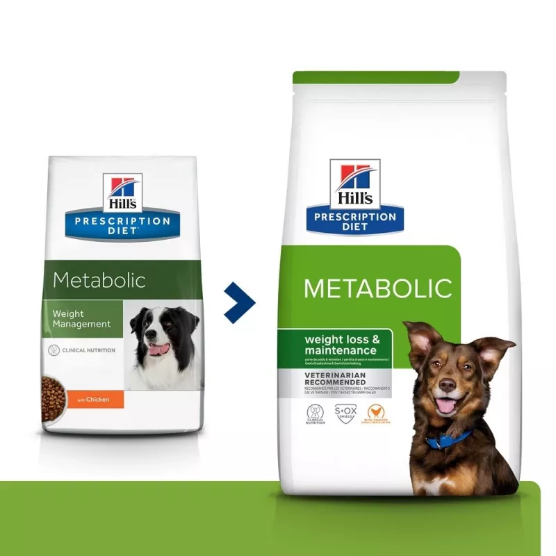 HILL'S PRESCRIPTION DIET Šunų Metabolic sausas ėdalas su vištiena 12 kg