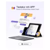 inateck klaviatūra Surface pilka, Sureface GO 1-4 Com. QWERTZ