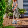 akumuliatorinis universalus valytuvas AquaBrush Patio 18V P4A solo, kietų grindų valiklis Pilka/turkio, be akumuliatoriaus ir įkroviklio, POWER FOR ALL ALLIANCE