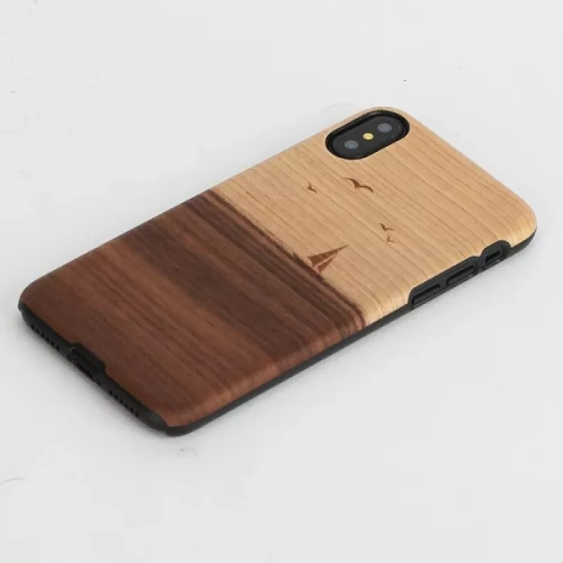 man and wood išmaniojo telefono dėklas iPhone X/XS – modelis mare, juodas