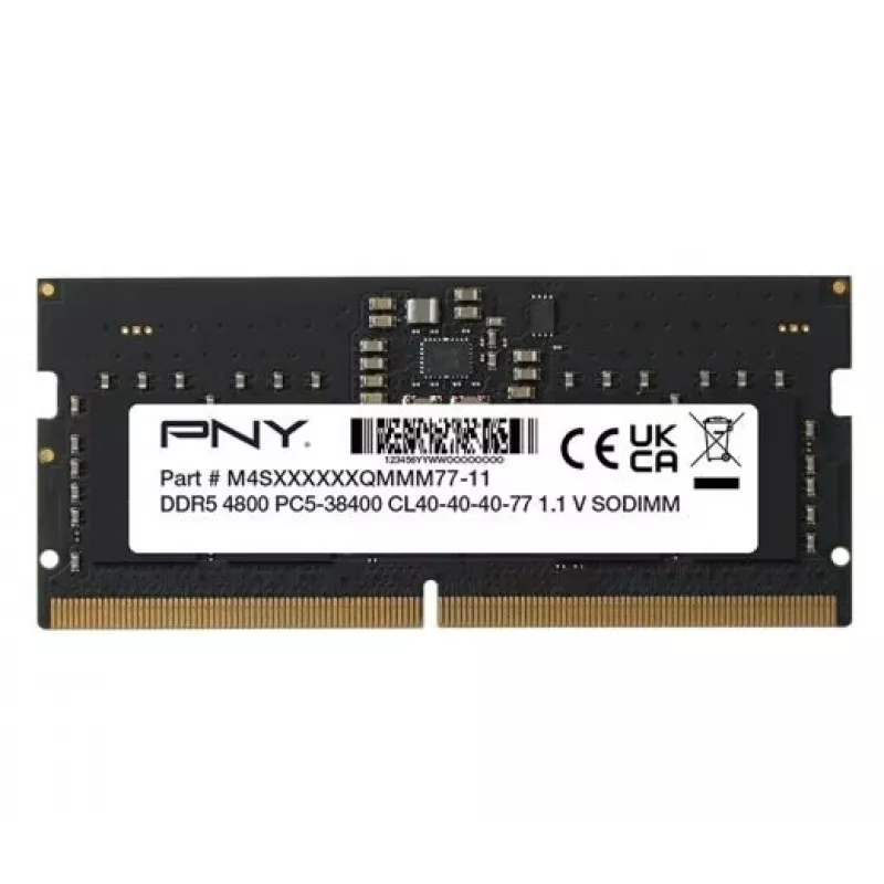 Nešiojamojo kompiuterio atmintis PNY DDR5 16GB SODIMM 4800