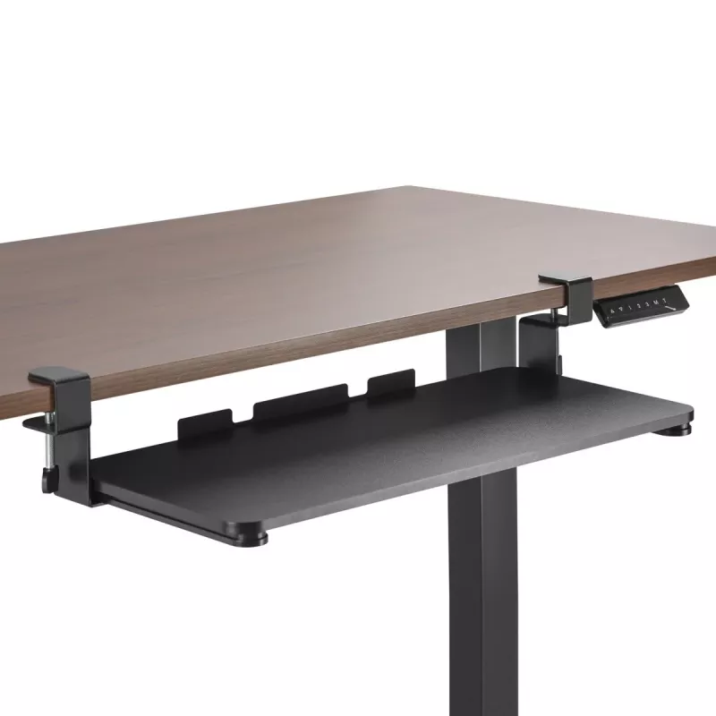 Maclean MC-839 slydimo platforma klaviatūrai | Po stalu esantis stalčius klaviatūrai ir pelei | Užspaudžiamas klaviatūros padėklas | Ergonomiškas darbo vietos sprendimas