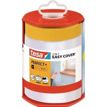 tesa Easy Cover Perfect+ 56570-00000-00 Apsauginė plėvelė Geltona, permatoma (I x P) 33 m x 550 mm 1 vnt. (56570-00000-00)