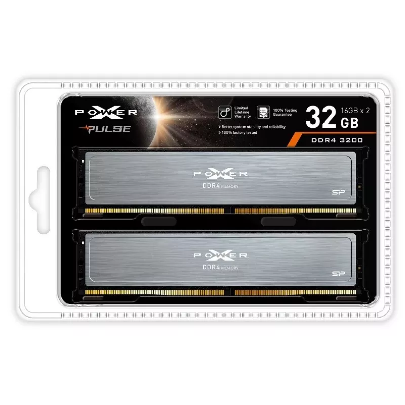 DDR4 darbalaukio atmintis Silicon Power XPOWER Pulse 32 GB (2x16 GB) 3200 MHz CL16 288 kontaktų DIMM 1,35 V