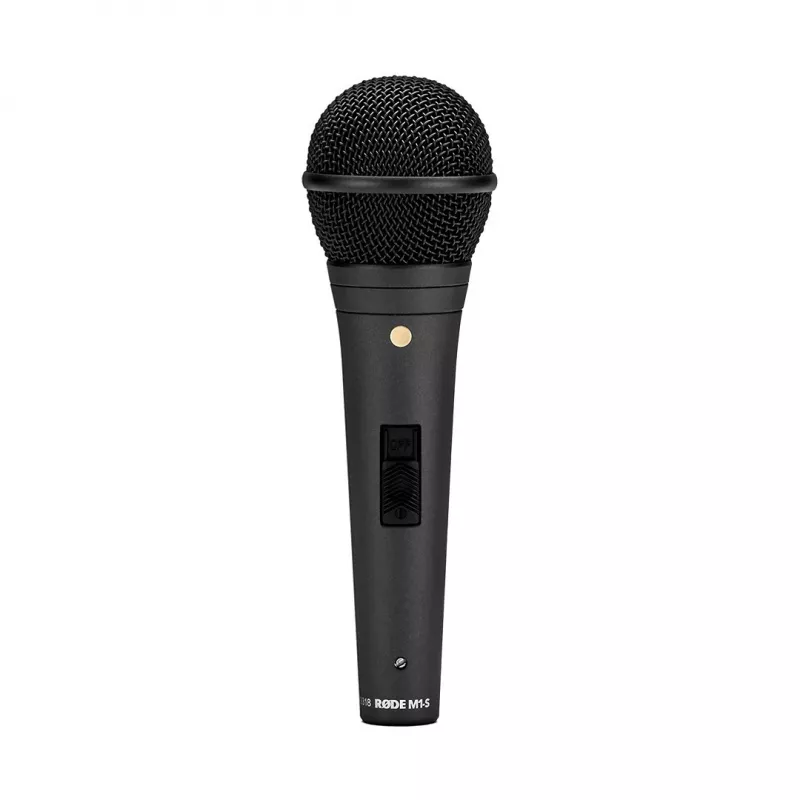 Dinaminis scenos mikrofonas RODE M1-S — 75–18000 Hz, -56 dB jautrumas, 320 Ω išėjimo varža, 187 mm, 360 g, juodas