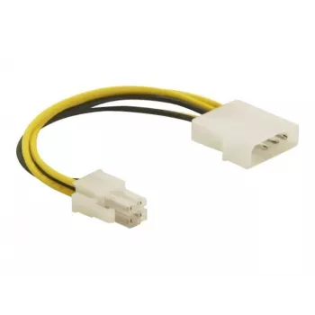 DeLOCK laidas P4 kištukas Molex 4 kontaktų kištukas Įvairiaspalvis 0,13 m