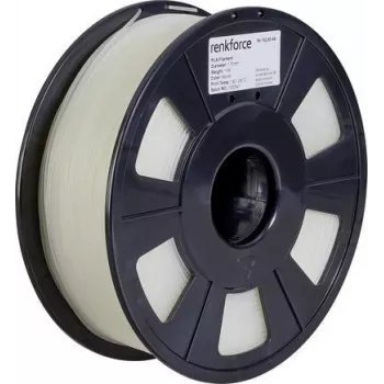 Renkforce RF-4511200 3D spausdinimo medžiaga Polilaktido rūgštis (PLA) Skaidri 1 kg (RF-4511200)