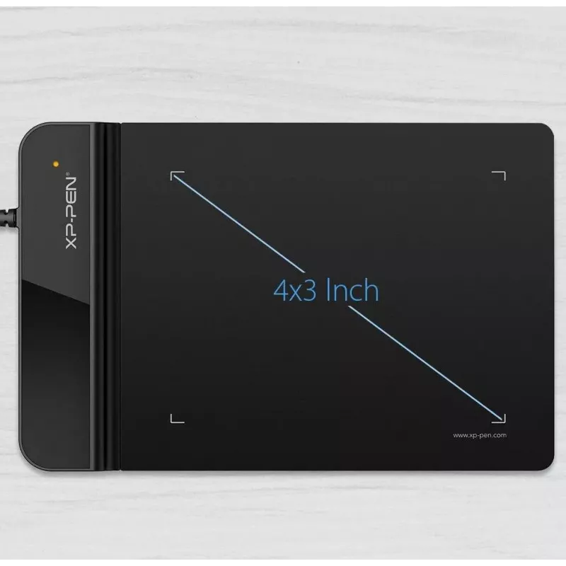 Grafinė piešimo planšetė XP-Pen Star G430S laidinė, 5080 lpi, 101,6 × 76,2 mm aktyvus plotas, juoda