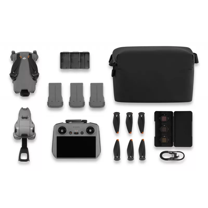 DJI MINI 5 PRO Fly More Combo (RC2) lengvas 249 g dronas su 50 MP jutikliu, Lidar, 3 baterijomis, nuotolinio valdymo pultu su ekranu