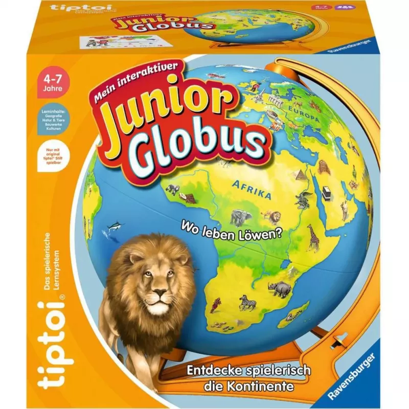 Mokomasis žaislas Ravensburger tiptoi Mein interaktiver Junior Globus