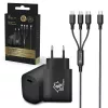Extralink Smart Life SET03 3-in-1 kabelis + įkroviklis, 12W, 120cm / 20W PD3.0 5V/3A 9V/2.2A 12V 1,67A (juoda)