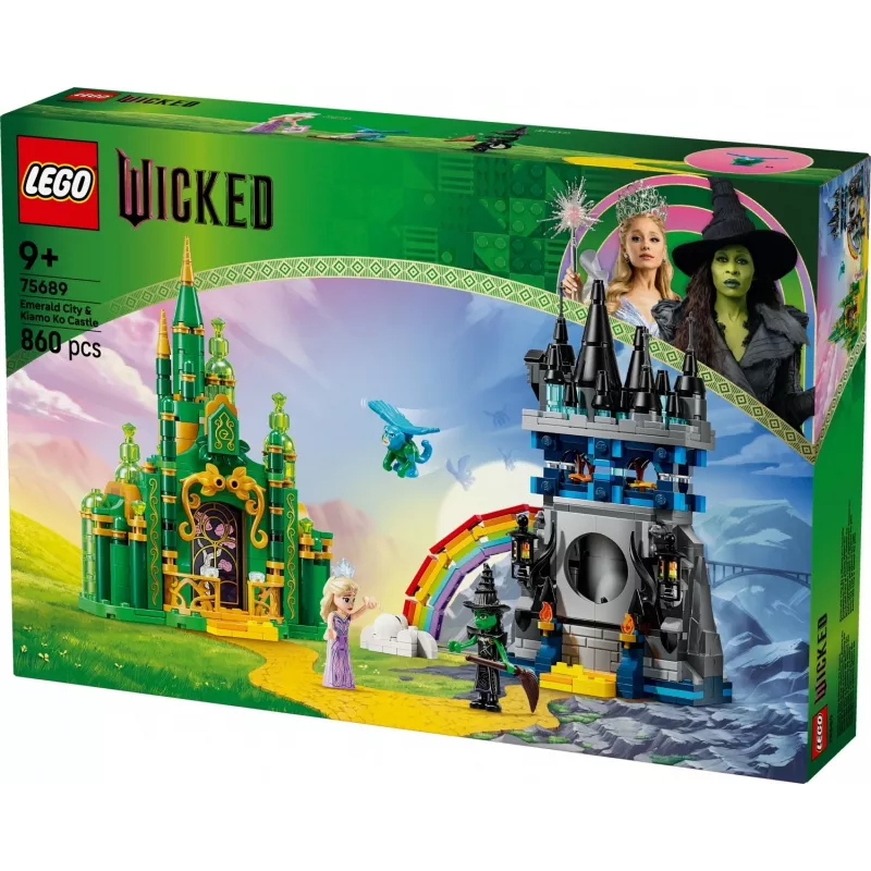LEGO statymo rinkinys Wicked 75689 — Smaragdinis miestas ir Kiamo Ko pilies pjesė