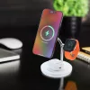 Belaidis stalinis įkroviklis Tellur TLL151391 3-in-1 MagSafe greitas įkrovimas telefonui, laikrodžiui ir ausinukams