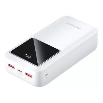 Išorinė baterija Vention FHMW0 30000 mAh, 22,5 W, balta
