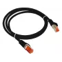 Alantec KKS6CZA0.5 Patch-cord F/UTP cat.6 PVC 0.5m juodas