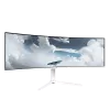 Lenktas monitorius Arozzi Nova 49 colių (124,5 cm) Dual QHD 5120×1440 LED VA, 32:9, 4 ms, USB šakotuvas, garsiakalbiai, baltas