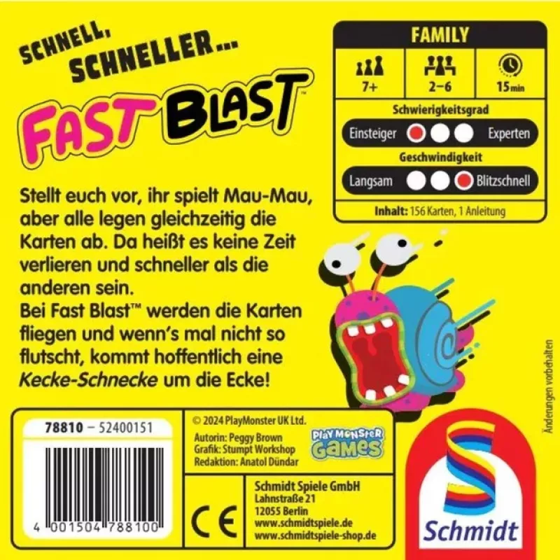Fast Blast, kortų žaidimas