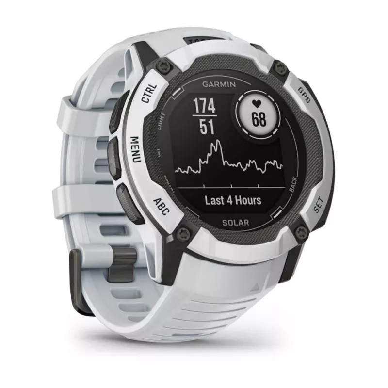 Garmin Instinct 2X Solar 2.79 cm (1.1) MIP 50 mm skaitmeninis 176 x 176 pikselių jutiklinis baltas GPS (palydovinis)