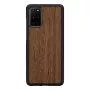 Išmaniojo telefono apsauginis dėklas iš medžio ir vyriškos rankos „Samsung Galaxy S20+“ — „Koala Juoda“