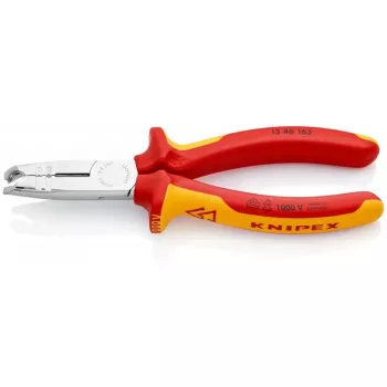 Knipex 13 46 165 kabelių nuėmiklis raudonas, geltonas