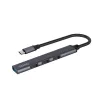 USB 3.0 4 prievadų sąsajos šakotuvas SAVIO AK-71 su USB-C, 5000 Mbit/s, 2 metų garantija