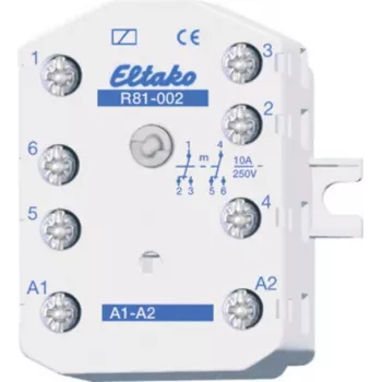 Eltako Electronics perjungimo relė, skirta įleidžiamam/paviršiniam montavimui, 2U 10A R81-002-230V (81002430)