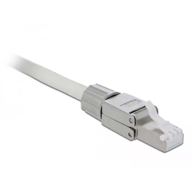 Laido jungtis DeLOCK 86476 RJ-45 Pilka