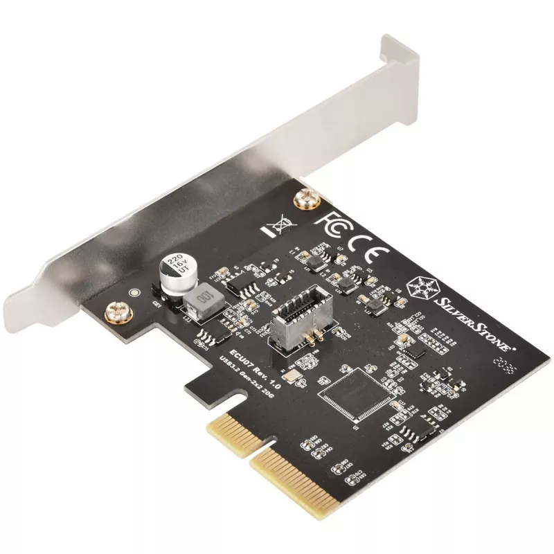 Išplėtimo plokštė SidabrinėSTONE SST-ECU07 USB 3.0 PCIe — PCI Express USB 3.0 adapteris