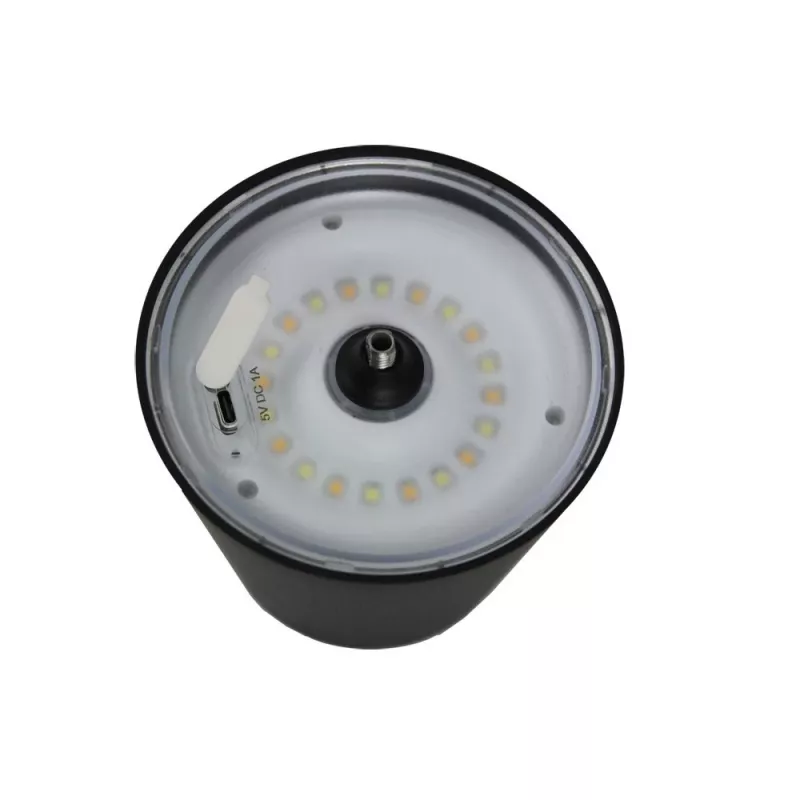 Stalinė LED lempa ESPERANZA ELD119K juoda — 3 W, 4000 K, 200 lm, USB-C, 2400 mAh baterija, 400 mm aukštis