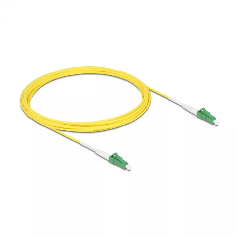 DeLOCK InfiniBand / šviesolaidinis kabelis 5 m LC LC/APC geltonas 9 µm OS2