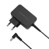 Kintamosios srovės maitinimo adapteris QOLTEC 51033 nešiojamiesiems kompiuteriams, 45 W, 19.5 V, 2.31 A, 220–240 V, patalpų, juodas, 1.7 m kabelis