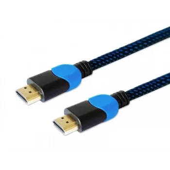 Savio GCL-02 HDMI kabelis 1,8 m HDMI A tipo (standartinis) juoda, mėlyna