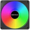 Montech GF120R V2 ARGB kompiuterio korpuso ventiliatoriaus modulis 12 cm juodas 3 vnt.
